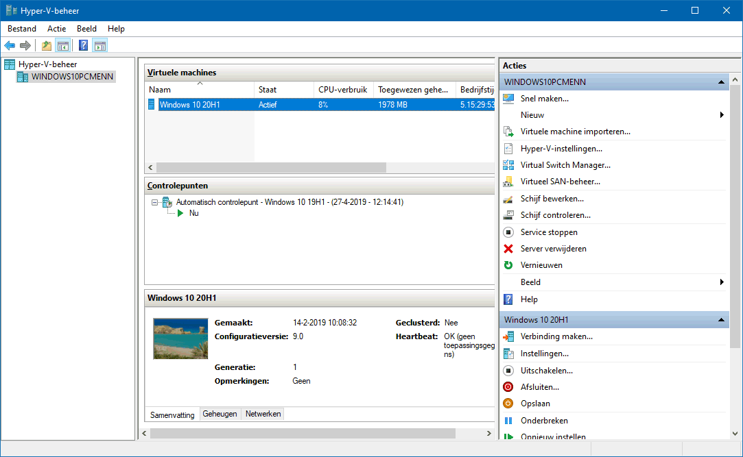 Hyper-V virtualisatie: virtuele computer met Windows 7, Windows 8 e.d.