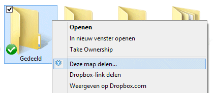 Bestanden met andere gebruikers delen met Dropbox