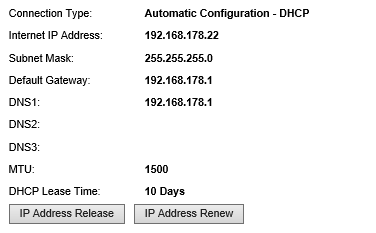 Linksys-router: status IP-adres