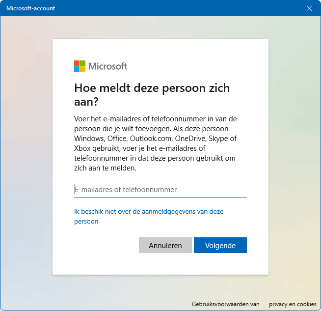 Een nieuw gebruikersaccount aanmaken (Windows 11)