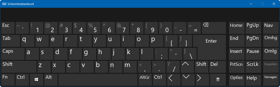 Schermtoetsenbord (Windows 11)