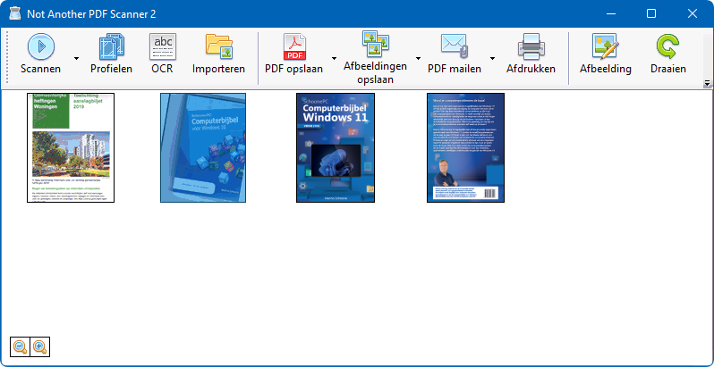 Scannersoftware NAPS: afbeelding scannen naar PDF met OCR tekstherkenning