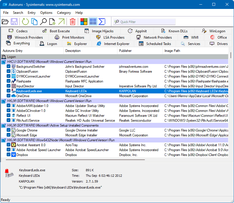 Opstartproces versnellen met Sysinternals AutoRuns