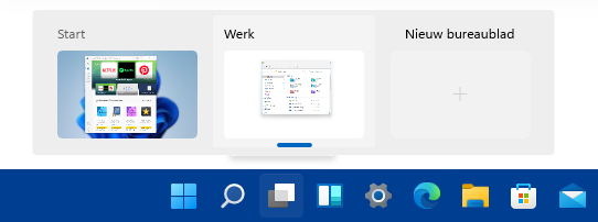Windows 11: virtuele bureaubladen