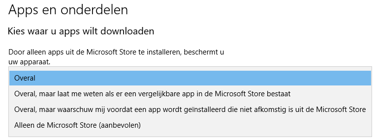 Microsoft Store: Kies waar u apps wilt downloaden