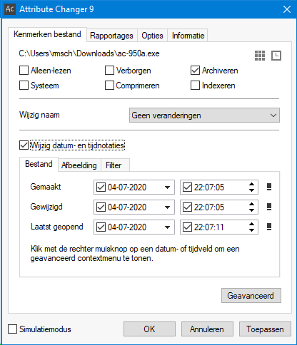 Attribute Changer