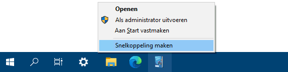 Een snelkoppeling van een website maken