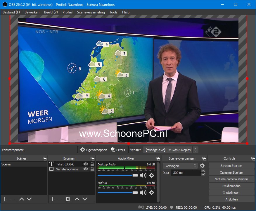 Schermopnames maken met OBS Studio