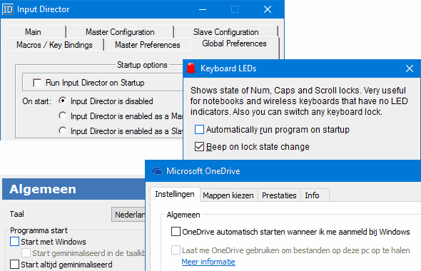 Het automatisch met Windows opstarten uitschakelen.