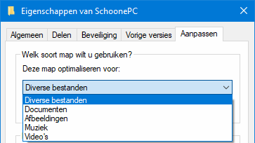 Windows Verkenner: maptype