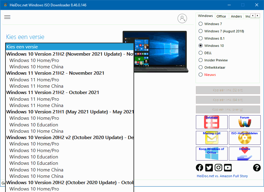 ISO bestanden Windows en Office downloaden