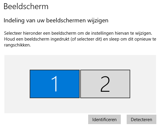 Indeling van uw beeldschermen wijzigen