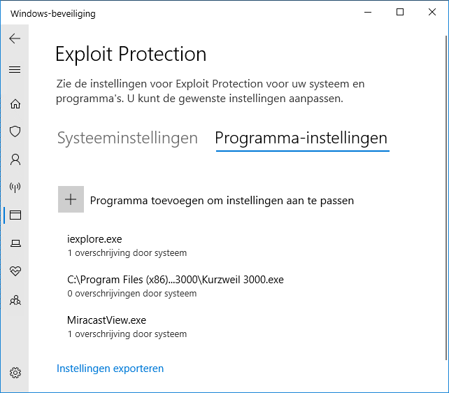 Windows Defender: Exploit Protection en Controlled Folder Access