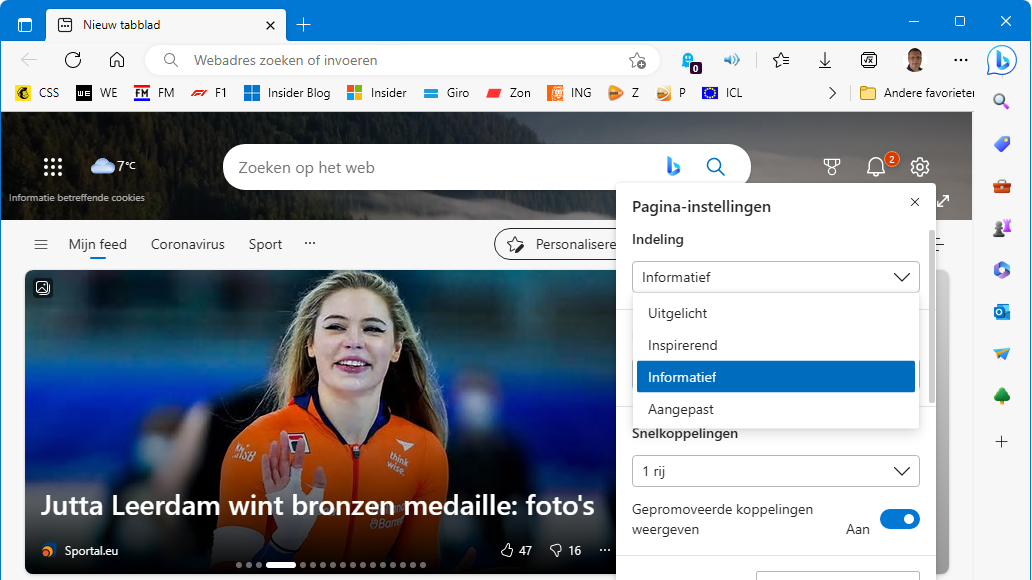 Microsoft Edge (Chromium), de standaard browser van Windows 11