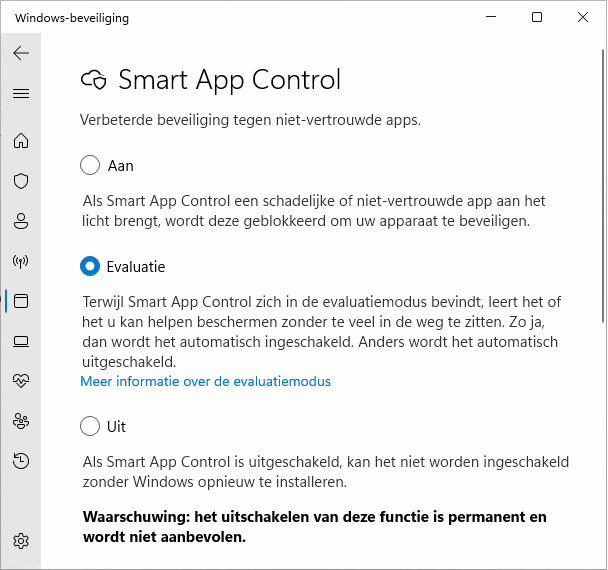 Windows 11: Smart App Control