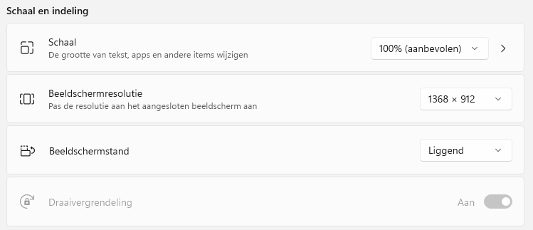 Windows 11: schermresolutie en schaal