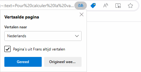 Edge: pagina's vertalen