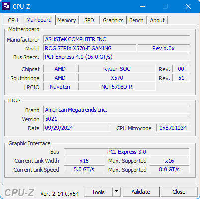 CPU-Z: achterhalen van type moederbord voor het downloaden van de moederbord drivers.