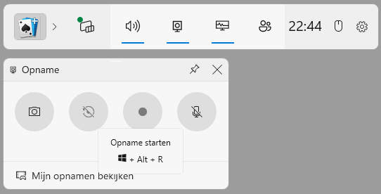 Game Bar voor het opnemen van het verzenden van een ingevuld formulier.
