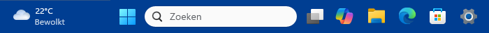 Taakbalkknoppen Windows 11