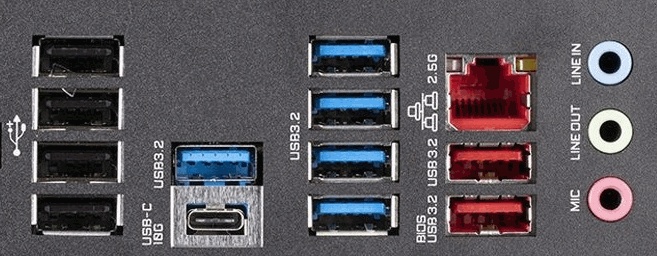 Een andere USB-poort kiezen