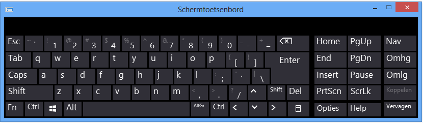 Windows 8.1 (zoekfunctie, toezicht, Taakplanner, Mobiliteitscentrum,