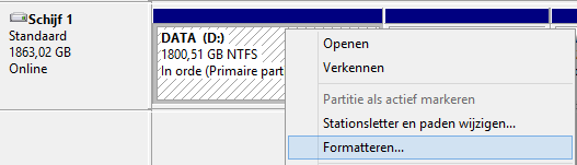 Windows Vista Partitie Formatteren