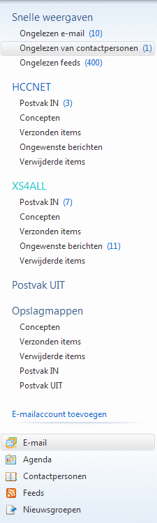 Windows Live Mail: het beheer van e-mailaccounts