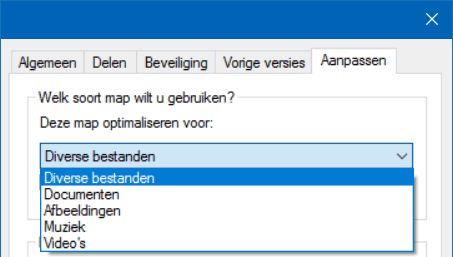 Windows Verkenner: maptype