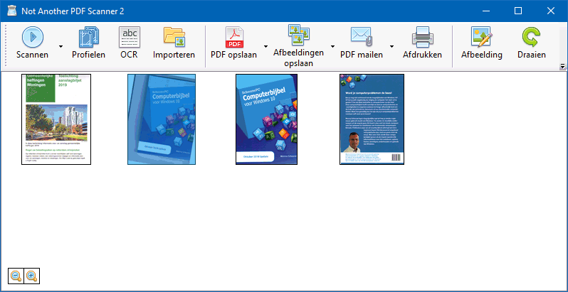 Scannersoftware NAPS: afbeelding scannen naar PDF met OCR tekstherkenning