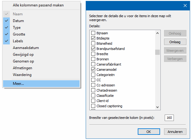 Windows Verkenner Bestandsweergave Aanpassen
