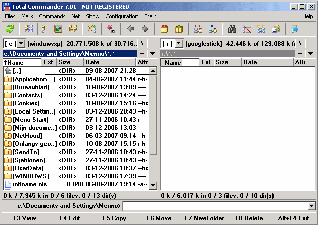 Plug-in Total Commander activeren en integreren in BartPE.