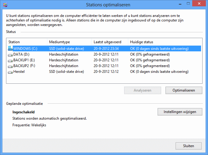 Uitreiken Triviaal Er is behoefte aan Schijfopruiming en schijfdefragmentatie in Windows 8.1