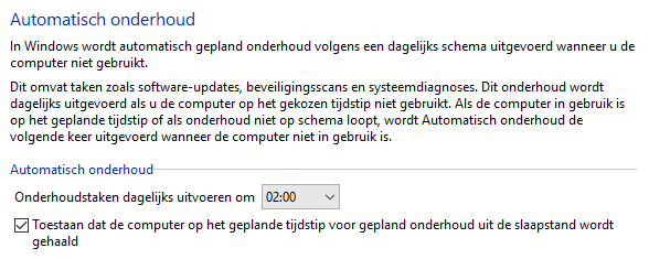 Windows 11: automatisch dagelijks onderhoud