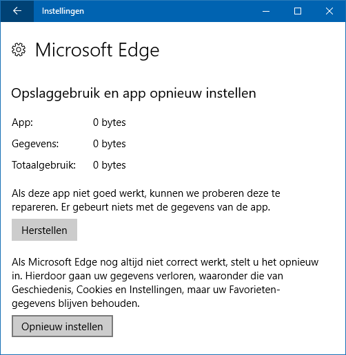 edge herinstalleren edge herinstalleren