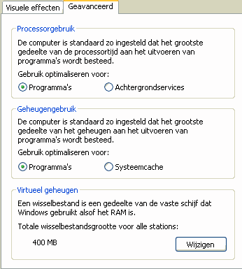 het virtuele geheugen aanpassen